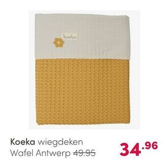 Baby & Tiener Koeka wiegdeken wafel antwerp aanbieding