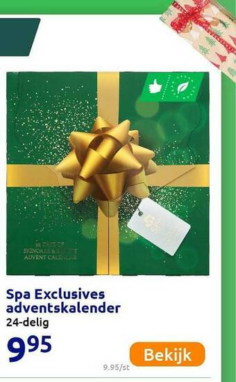 Action Spa Exclusives Adventskalender aanbieding