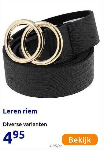 Action Leren Riem aanbieding