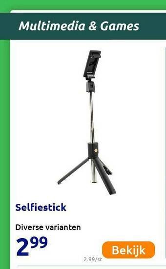 Action Selfiestick aanbieding