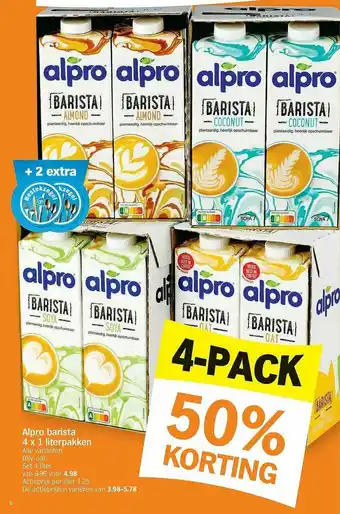 Albert Heijn Alpro Barista aanbieding