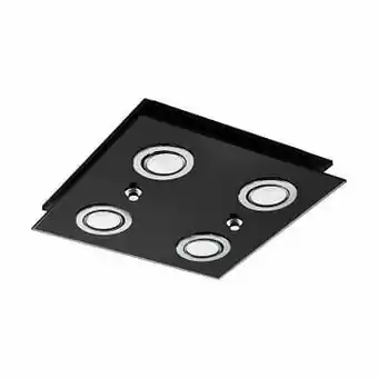 Zelfbouwmarkt Plafonnier Vierkant Zwart 4xgu10 Led Lamp 3w 240 Lumen aanbieding