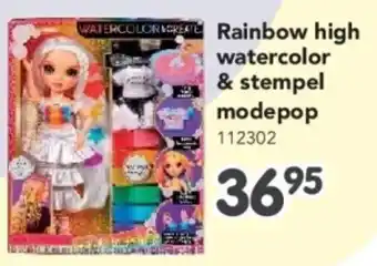 Happyland Rainbow high watercolor & stempel modepop aanbieding