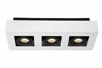Zelfbouwmarkt Plafondspot Trio - Led - Dim To Warm - Gu10 - 3x5w - Wit/zwart aanbieding