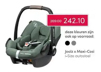 Joolz x maxi-cosi i-size autostoel
