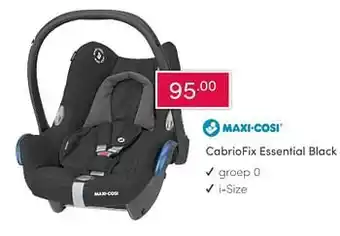 Baby & Tiener Cabriofix essential black aanbieding