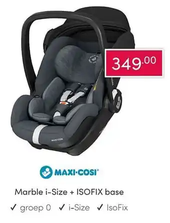 Baby & Tiener Marble i-size + isofix base aanbieding