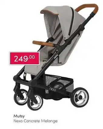 Baby & Tiener Mutsy nexo concrete melange aanbieding