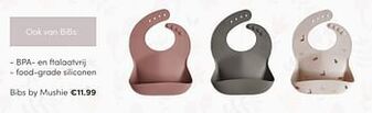 Baby & Tiener Food-grade siliconen bibs by mushie aanbieding