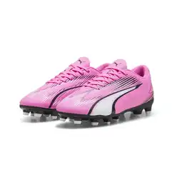 Decathlon ULTRA PLAY FG/AG voetbalschoenen voor jongeren PUMA Poison Pink White Black aanbieding