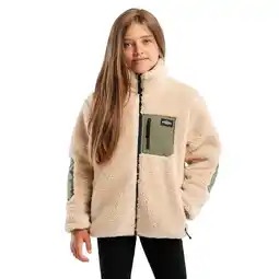 Decathlon Kinderen Lifestyle Meisjes sherpa jas Spirit-G SIROKO Beige aanbieding