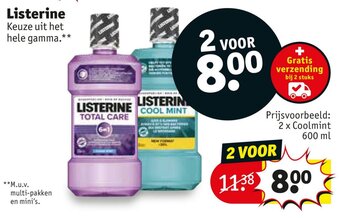Kruidvat Listerine aanbieding