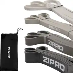 Decathlon Weerstandsbanden Zipro PowerBand elastieken diverse weerstandsniveaus 4 st aanbieding