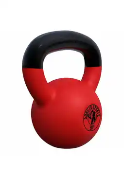 Decathlon Kettlebell - 16 kg - Gietijzer - Rubber Coating - Vinyl - Rood aanbieding