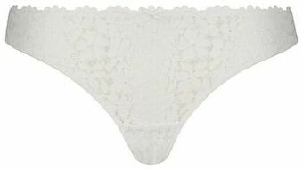 HEMA B.A.E. B.A.E. Dames String Kant Bloemen Wit (wit) aanbieding