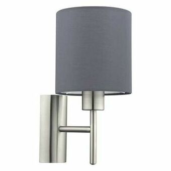 Zelfbouwmarkt Wandlamp + Schakelaar - E27 - Mat Grijs/nikkel aanbieding