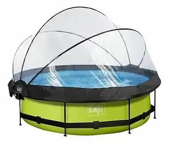 Dreamland EXIT zwembad met overkapping en zonnedak Ø 3 x 0,76 m Lime aanbieding