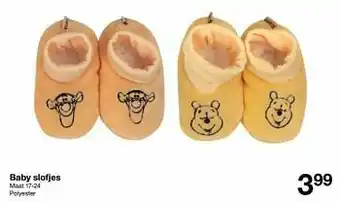 Zeeman Baby slofjes aanbieding