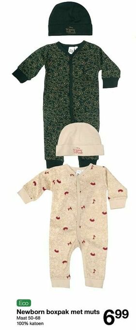 Zeeman Newborn boxpak met muts aanbieding