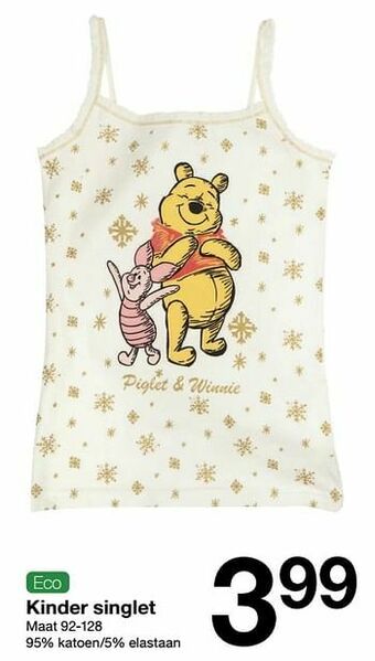 Zeeman Kinder singlet aanbieding