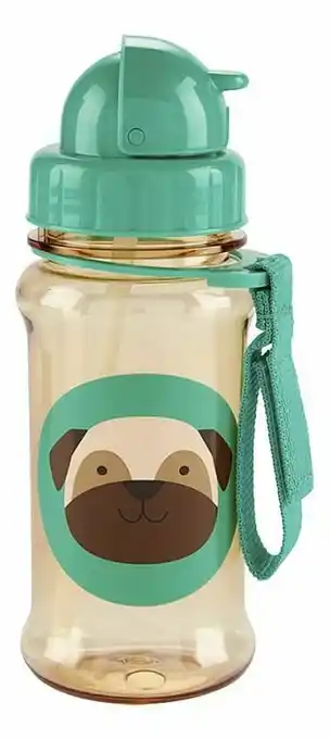 Dreamland Skip*Hop drinkfles met rietje Zoo 350 ml Pug aanbieding