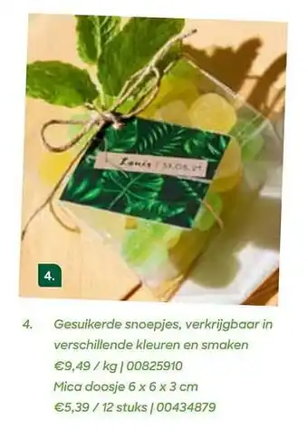 Gesuikerde snoepjes