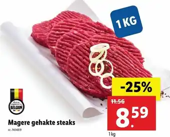 Lidl Magere gehakte steaks 1kg aanbieding