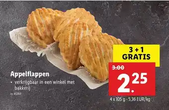 Lidl Appelflappen 4st aanbieding