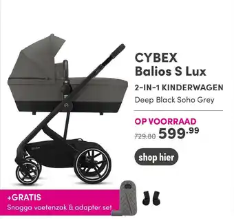 Baby & Tiener Cybex Balios S Lux 2-in-Kinderwagen aanbieding