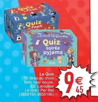Le quiz