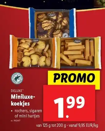 Lidl Miniluxekoekjes aanbieding
