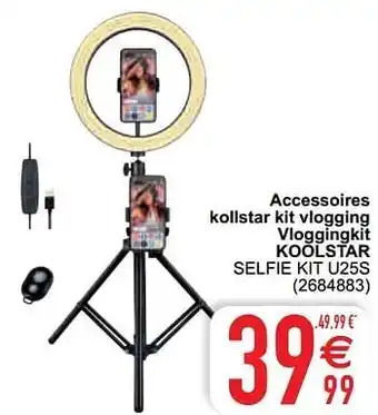 Cora Accessoires kollstar kit vlogging vloggingkit koolstar selfie kit u25s aanbieding