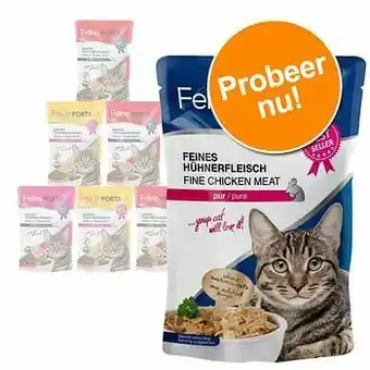 Zooplus 6x100g Feline Maaltijdzakjes Kip Puur Porta 21 Kattenvoer aanbieding
