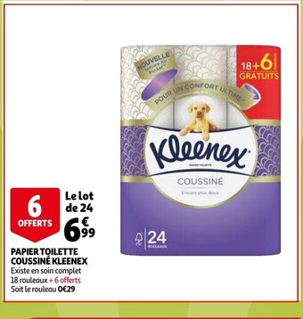 Auchan Papier Toilette Coussine Kleenex 6 Offerts aanbieding