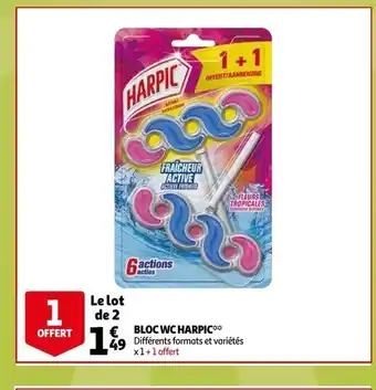 Bloc WC Harpic 1 Offert