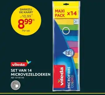 Brico SET VAN 14 MICROVEZELDOEKEN aanbieding