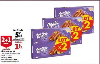 Auchan Gateaux Milka aanbieding