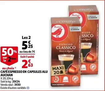 Cafe Espresso En Capsules Alu