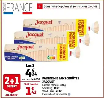 Pain De Mie Sans Croutes Jacquet
