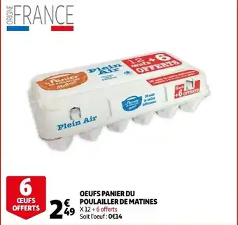 Oeufs Panier Du Poulailler De Matines