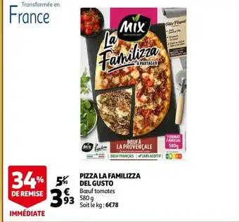 Auchan Pizza La Familizza Del Gusto 580g aanbieding
