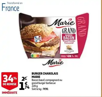 Burger Charolais Marie 220g