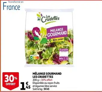 Auchan Melange Gourmand Les Crudettes 200g aanbieding