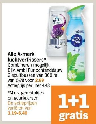 Albert Heijn Ambi pur ochtenddauw aanbieding