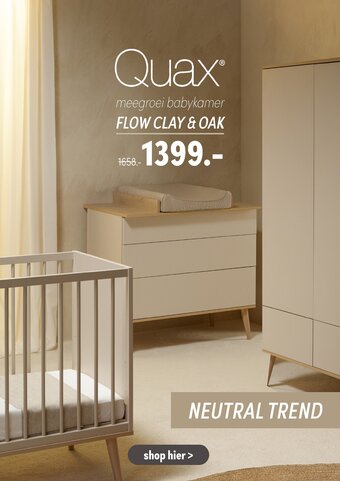 Baby & Tiener Quax meegroei babykamer Flow Clay & Oak aanbieding