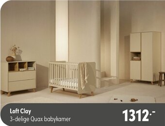Baby & Tiener Loft Clay 3-delige Quax babykamer aanbieding