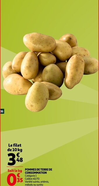 Auchan Pommes de Terre de Consommation aanbieding