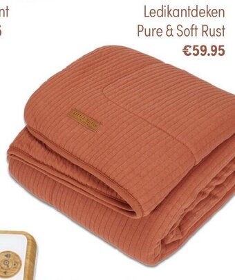 Baby & Tiener Ledikantdeken Pure & Soft Rust aanbieding