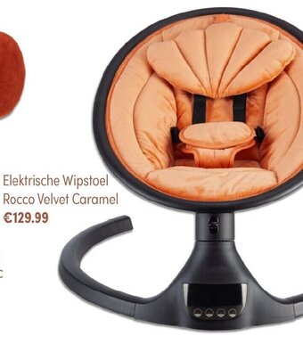 Baby & Tiener Elektrische Wipstoel Rocco Velvet Caramel aanbieding
