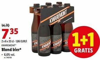 Lidl Blond bier aanbieding